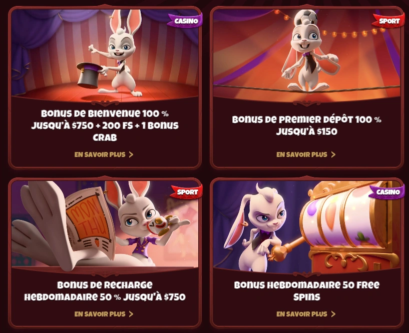 Bonus et promotions Magius Casino